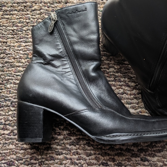 Harley Davidson Leather women's boots black - Picture 3 of 6